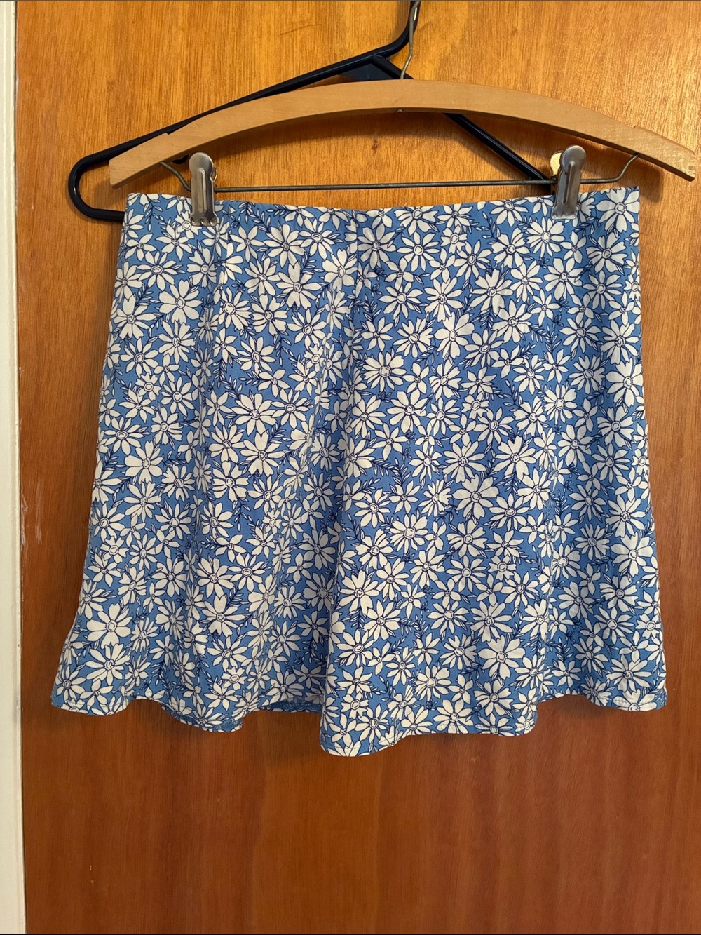 New American Eagle  Blue Floral Skirt